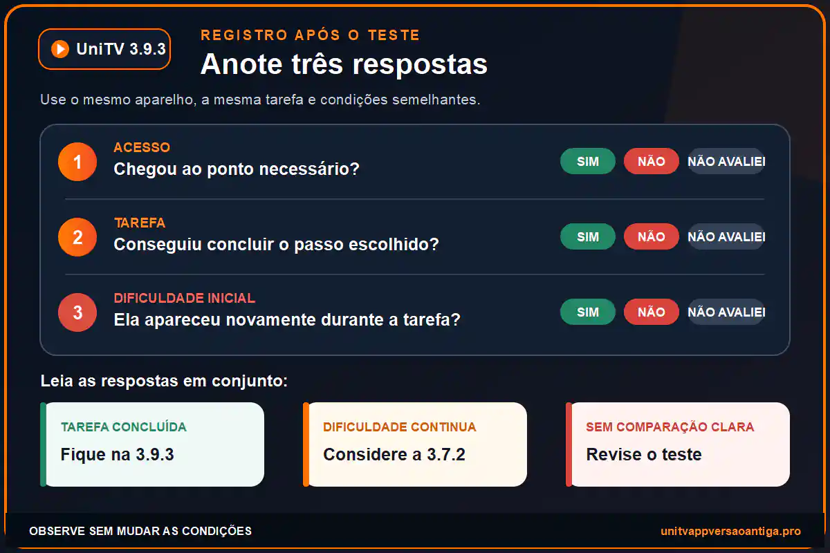 Três sinais para decidir entre permanecer no UniTV 3.9.3 ou considerar a 3.7.2